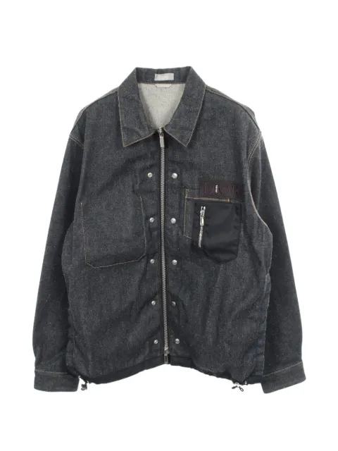Christian Dior Pre-Owned x Sacai 2010s logo-patch denim jacket