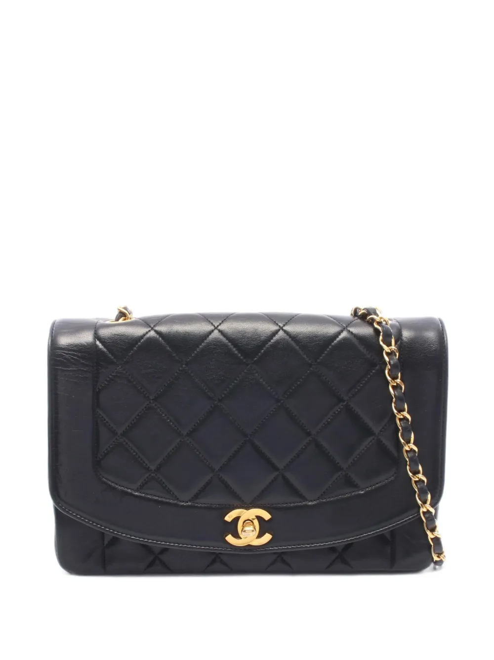 CHANEL Pre-Owned 1989-1991 Diana Matelassé shoulder bag - Nero