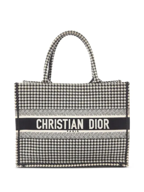 Christian Dior Pre-Owned 2000s mittelgroßer Book Tote Tote Bag mit Hahnentrittmuster