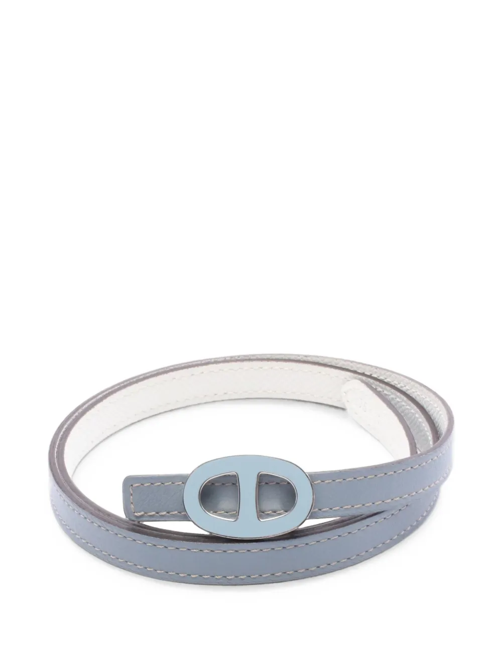 Hermès Pre-Owned 2012 Chaîne d'Ancre reversible belt - Blau
