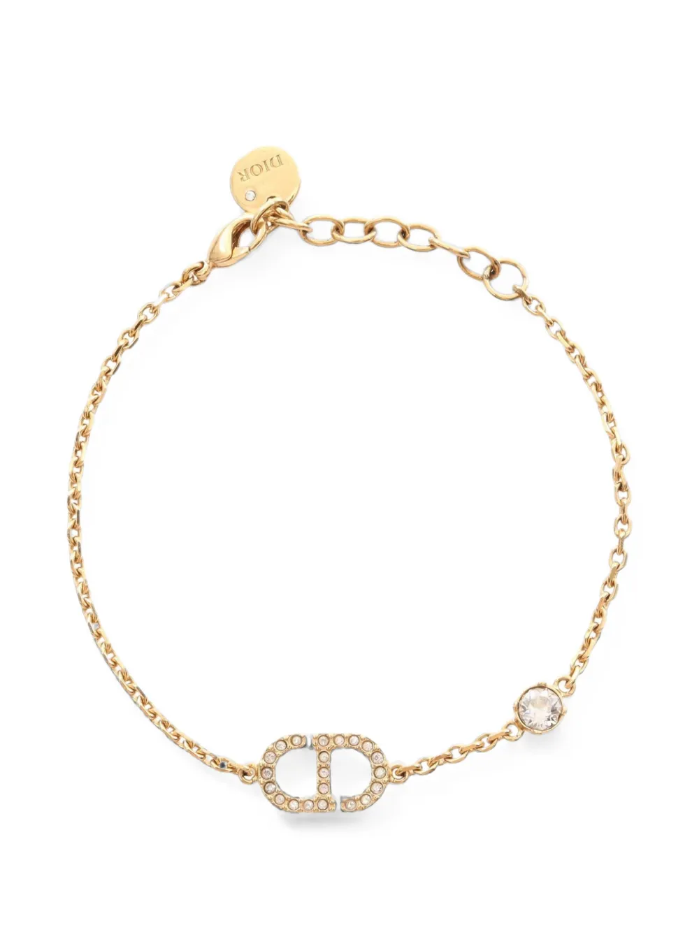 Christian Dior Pre-Owned 2010s Petit CD rhinestone bracelet Christian Dior Pre-Owned 2010s Petit CD rhinestone bracelet