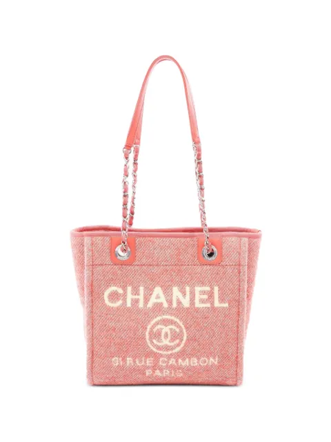 CHANEL Pre-Owned 2021 PM Deauville chain tote bag