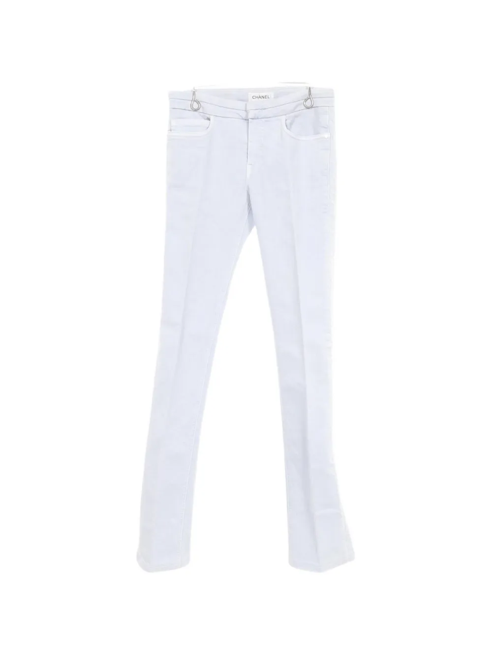 CHANEL Pre-Owned 1986-1988 logo jeans - Blu