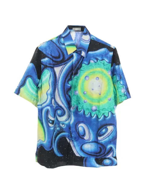 Christian Dior Pre-Owned camisa de manga corta de Christian Dior Pre-Owned x Kenny Scharf 2010