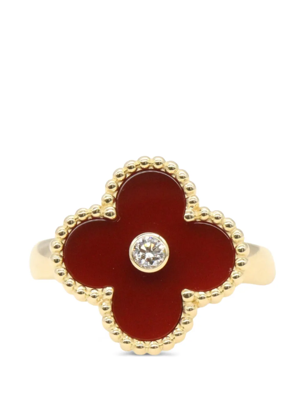 Van Cleef & Arpels Pre-Owned 2010s Vintage Alhambra diamond ring - Oro