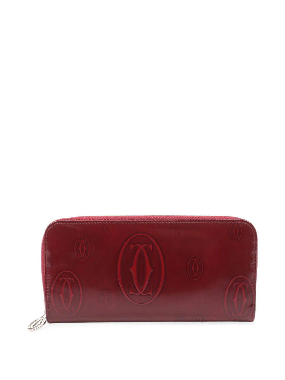Cartier 2000 Happy Birthday patent leather wallet - Rosso