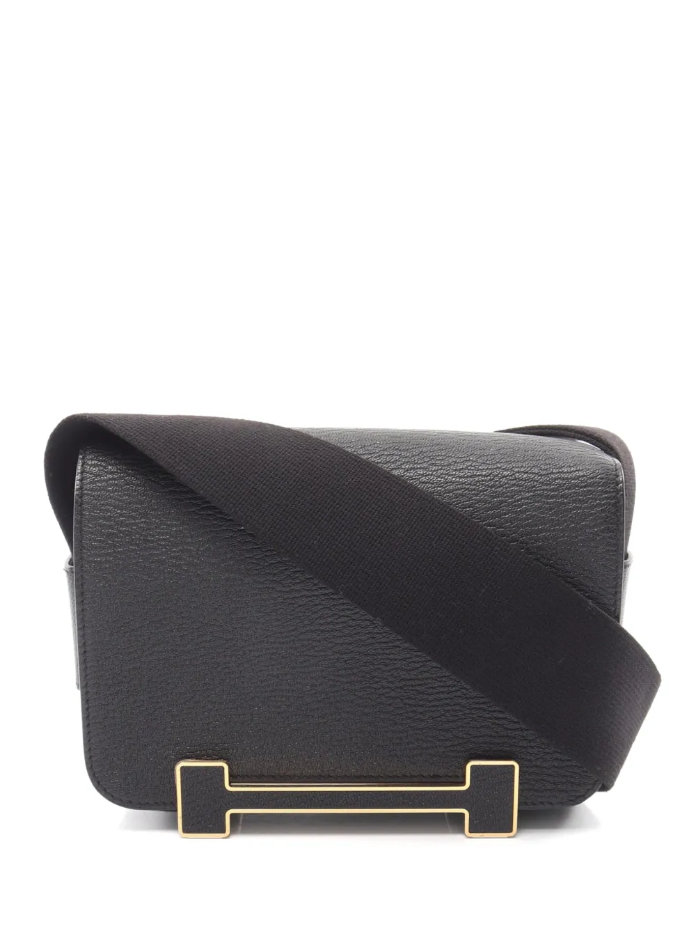 Hermès Pre-Owned Geta leather shoulder bag - Nero
