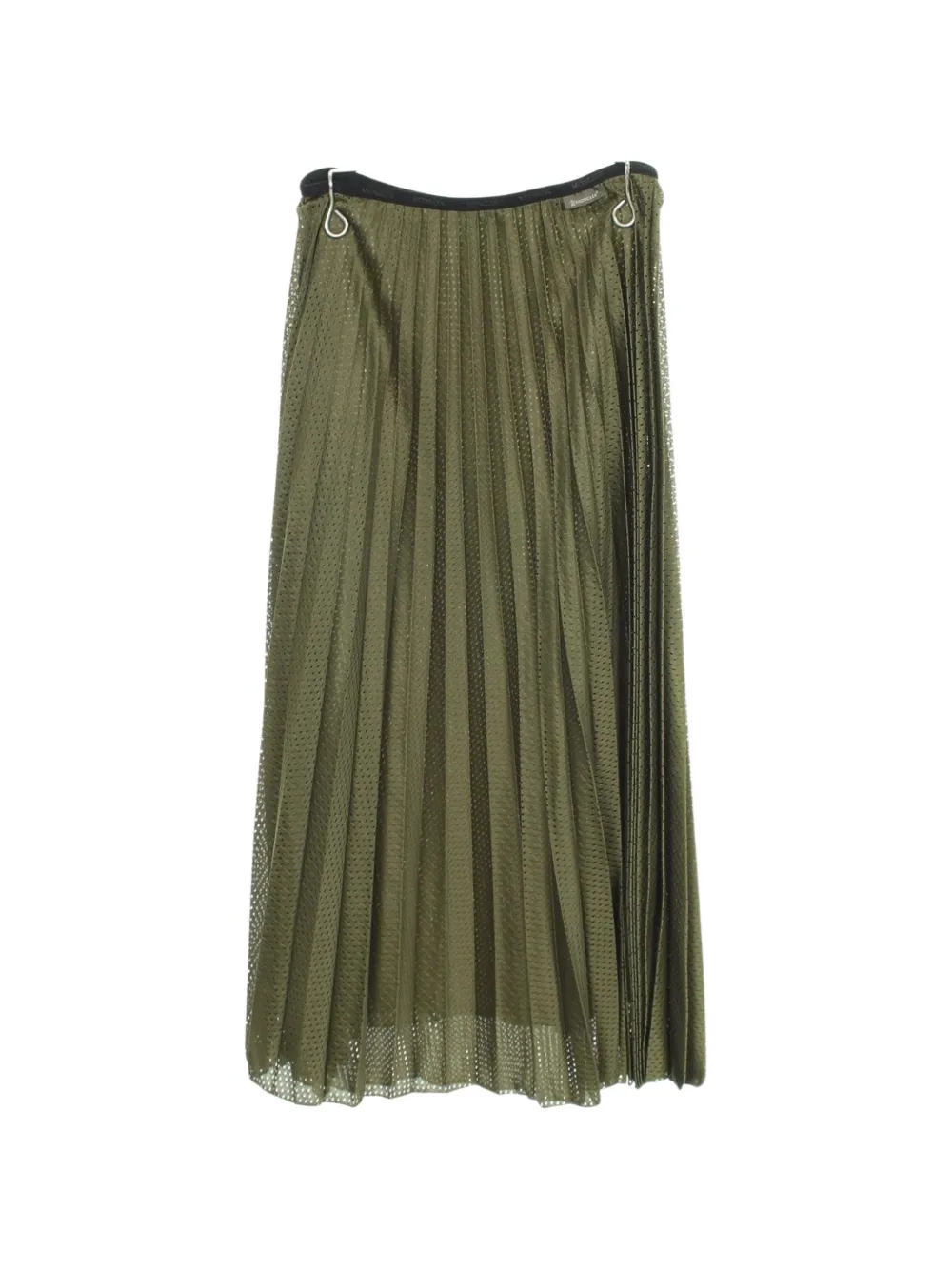 Moncler Vintage jupe mi-longue plissée en mesh (années 2010) - Vert Moncler Vintage jupe mi-longue plissée en mesh (années 2010) - Vert