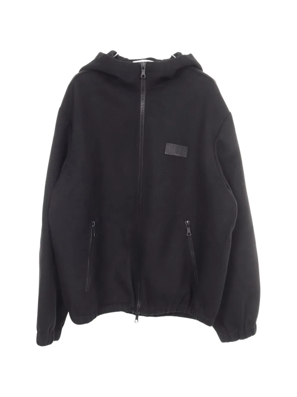 Valentino Garavani Pre-Owned 2010s VLTN-logo hooded jacket - Nero