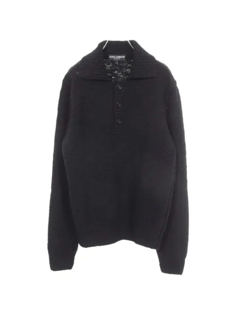Dolce & Gabbana Pre-Owned 2010 knit long-sleeve polo shirt