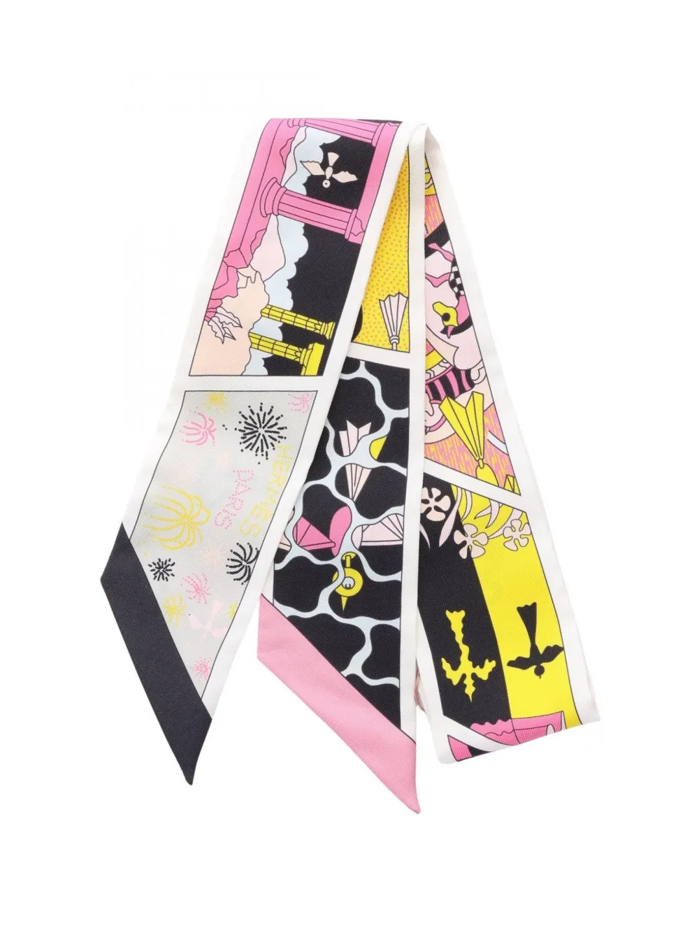 Hermès Pre-Owned 2020s Factory Suite Twilly scarf - Weiß