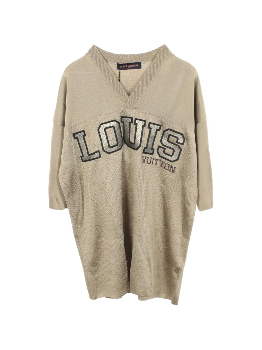 Louis Vuitton Pre-Owned t-shirt en résille à logo imprimé (années 2010) - Tons neutres