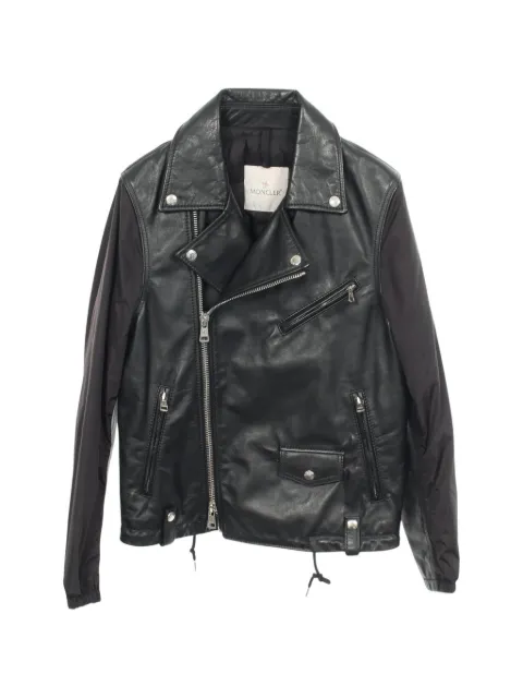 Moncler Vintage 2000s Massart panelled biker jacket