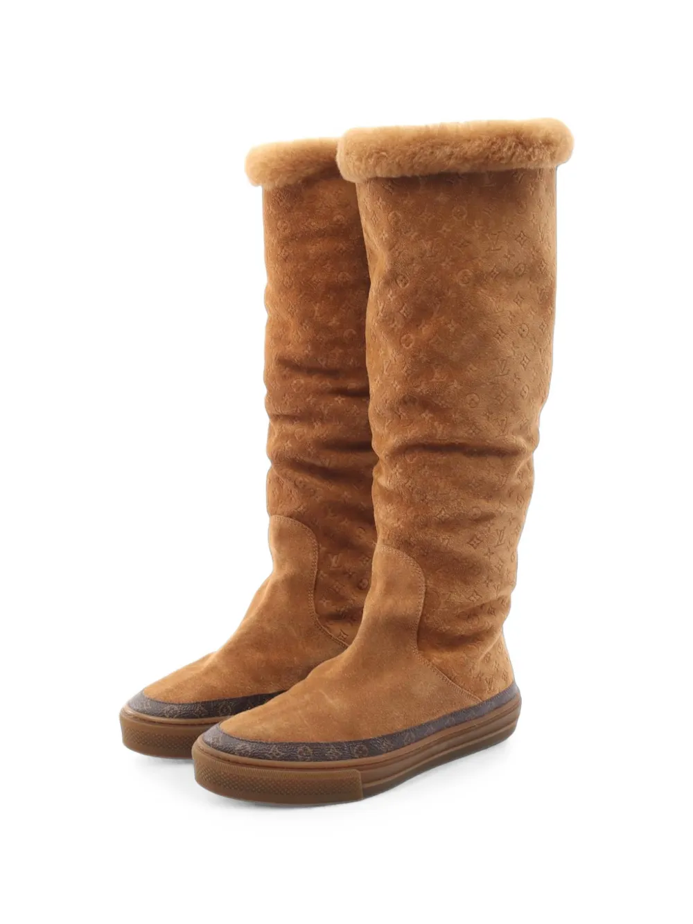 Louis Vuitton Pre-Owned bottines Monogram Snowball (2018) - Marron Louis Vuitton Pre-Owned bottines Monogram Snowball (2018) - Marron