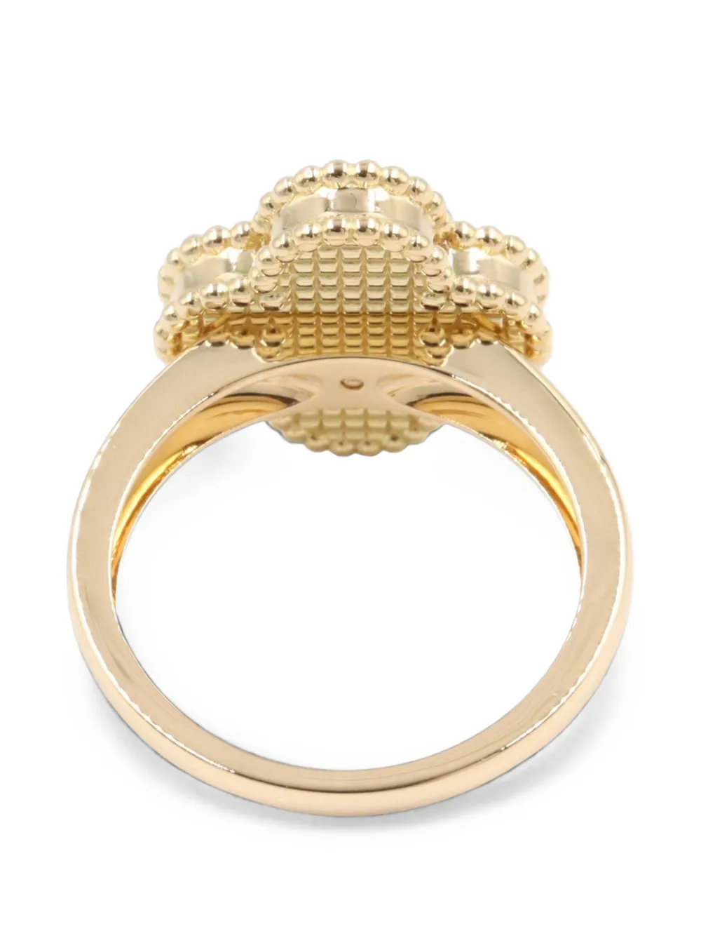 Van Cleef & Arpels Pre-owned 2010s Vintage Alhambra Carnelian Ring in Gold, view 2