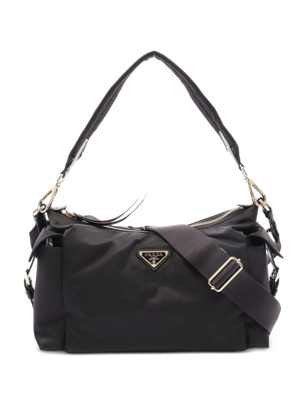 Prada Pre-Owned 2020s Tessuto Vitello shoulder bag - Nero