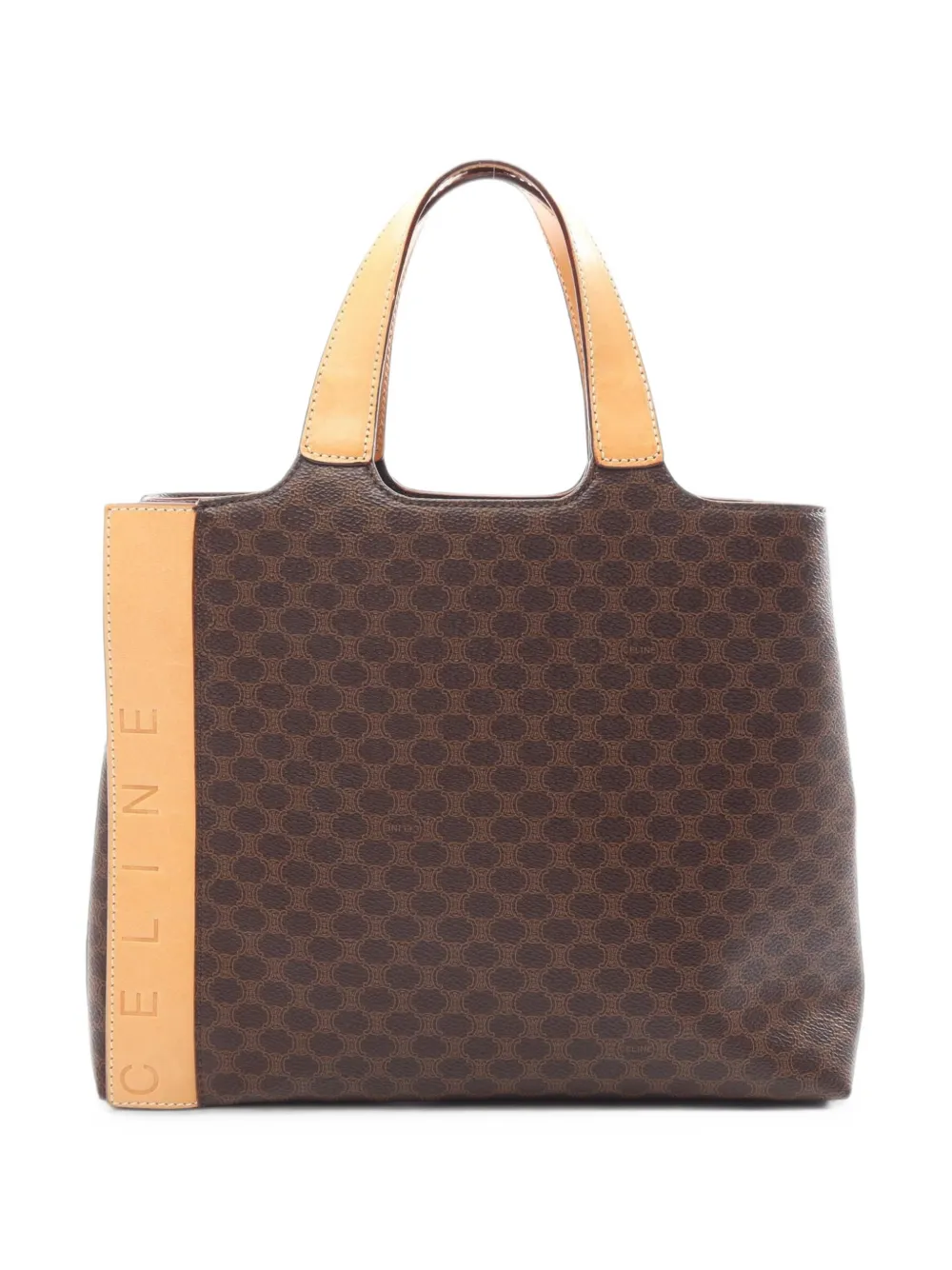 Celine Pre-Owned 2000s Macadam embossed handbag - Marrone