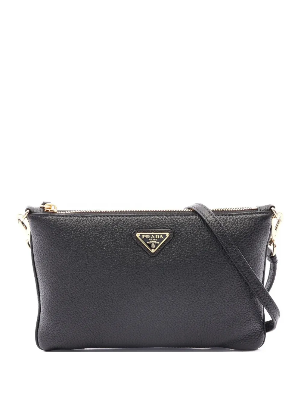 Prada Pre-Owned 2020s Vit. Daino Soft shoulder bag - Nero