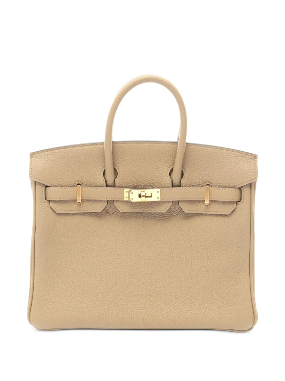 Hermès Pre-Owned 2023 25 Birkin leather handbag - Nude