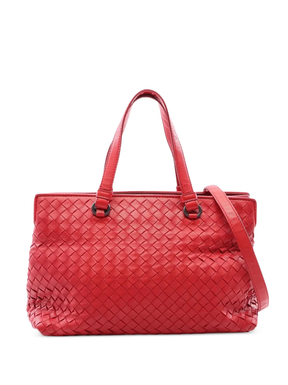 Bottega Veneta Pre-Owned 2000s Intrecciato 2-Way leather tote bag - Rot