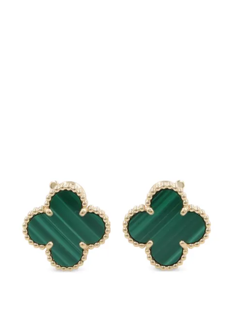 Van Cleef & Arpels Pre-Owned 2010s Vintage Alhambra Malachite earrings