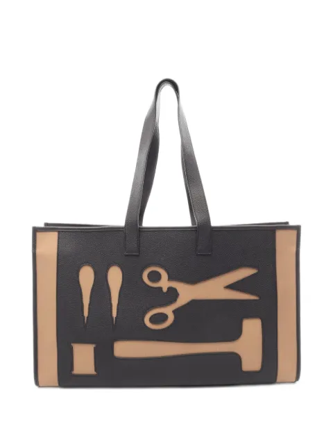 Hermès Pre-Owned 2010 petite Ash Caban Etoupe cut-out tote bag