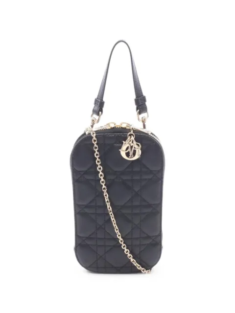Christian Dior Pre-Owned 2010s mini Lady Dior Cannage shoulder bag
