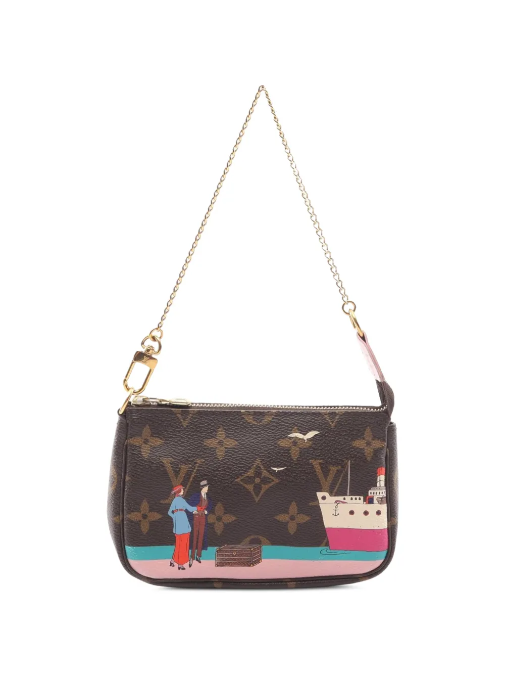 Louis Vuitton Pre-Owned 2016 mini Illustre Pochette Monogram canvas tote bag - Marrone
