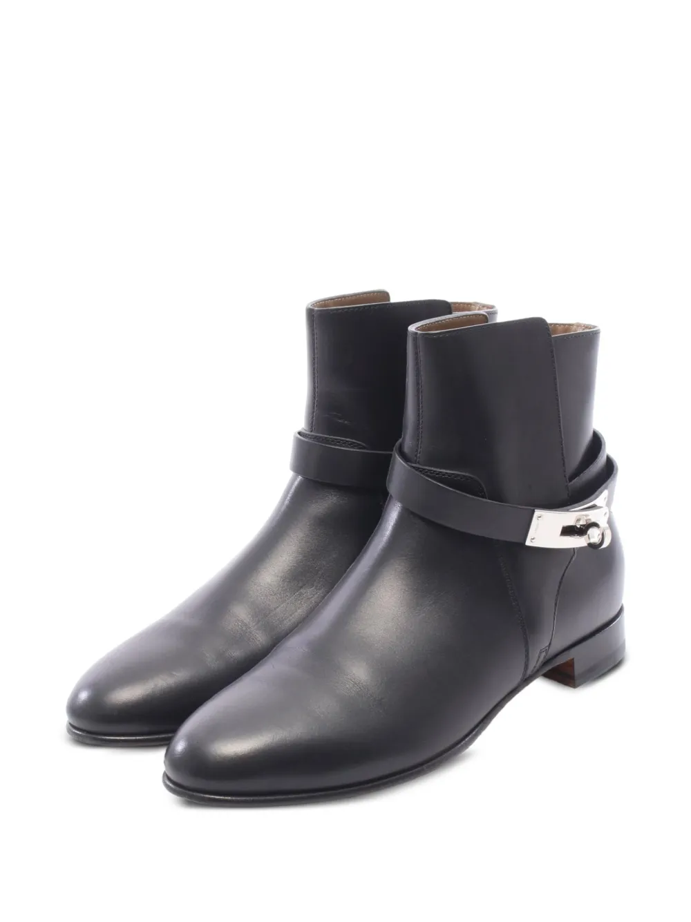Hermès Pre-Owned bottines Neo Kelly à boucle (années 2010) - Noir Hermès Pre-Owned bottines Neo Kelly à boucle (années 2010) - Noir