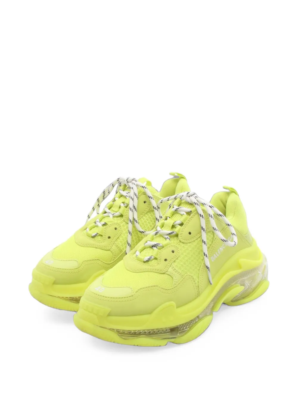 Balenciaga Pre-Owned 2010s Triple S Clear Sole sneakers - Gelb