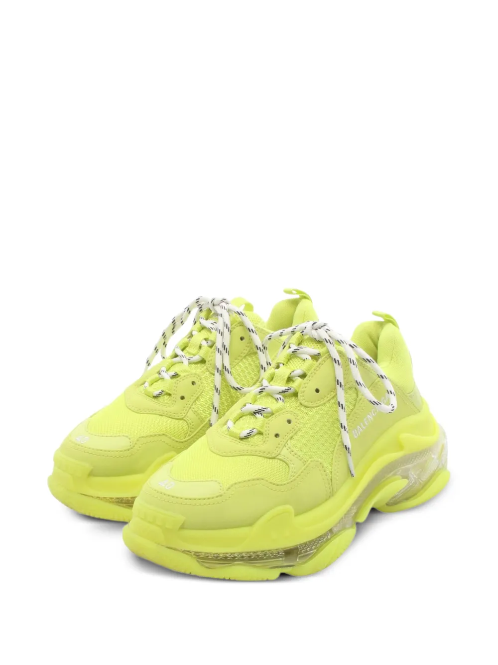 Balenciaga Pre-Owned 2010s Triple S Clear Sole sneakers - Gelb