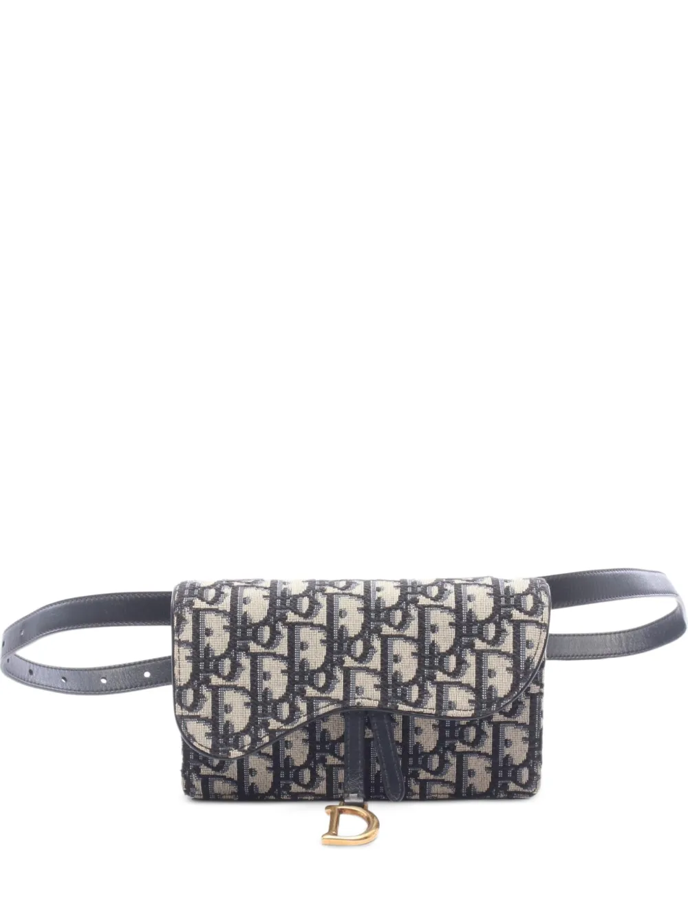 Christian Dior Pre-Owned 2010 Saddle Oblique mini bag - Blau