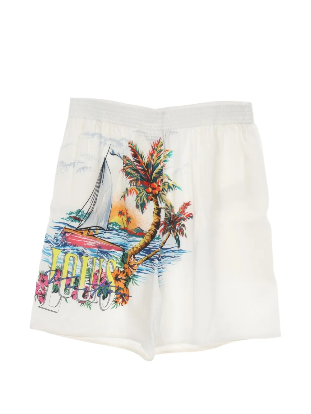Louis Vuitton Pre-Owned short à imprimé graphique (années 2010) - Blanc