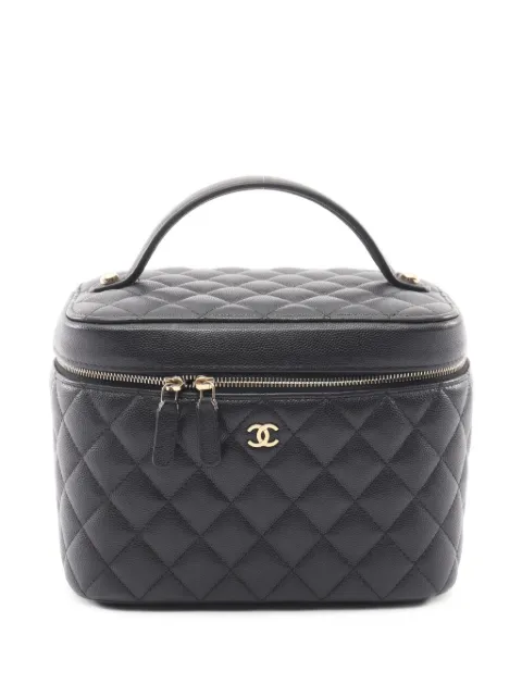 CHANEL Pre-Owned Matelassé Caviar vanity bag