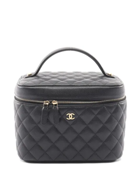 CHANEL Pre-Owned Matelassé Caviar vanity bag