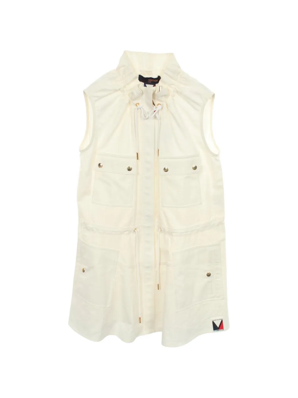 Louis Vuitton Pre-Owned 2010s sleeveless zip-up mini dress - Toni neutri
