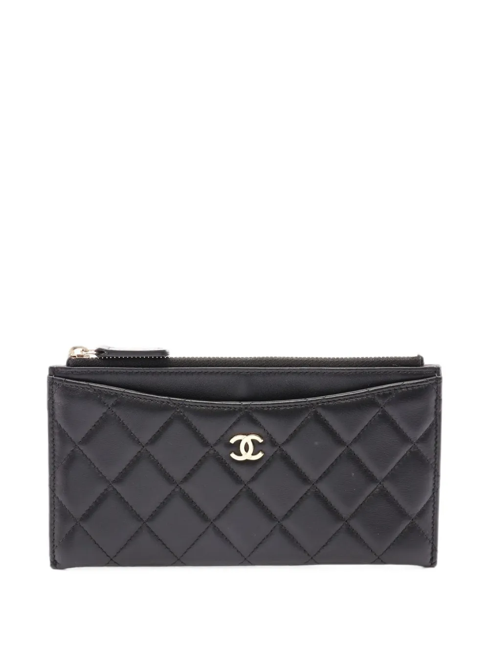 CHANEL Pre-Owned 2016-2017 Matelassé pouch - Nero