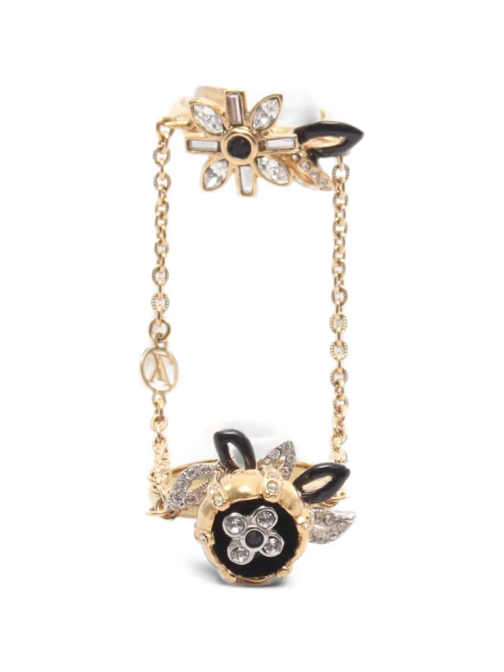 Louis Vuitton Pre-Owned 2018 Windsor Fleur rings - Oro