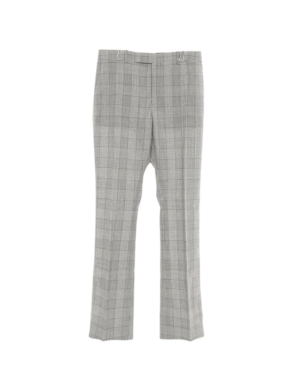 Celine Pre-Owned pantalon évasé à carreaux Glen - Gris Celine Pre-Owned pantalon évasé à carreaux Glen - Gris