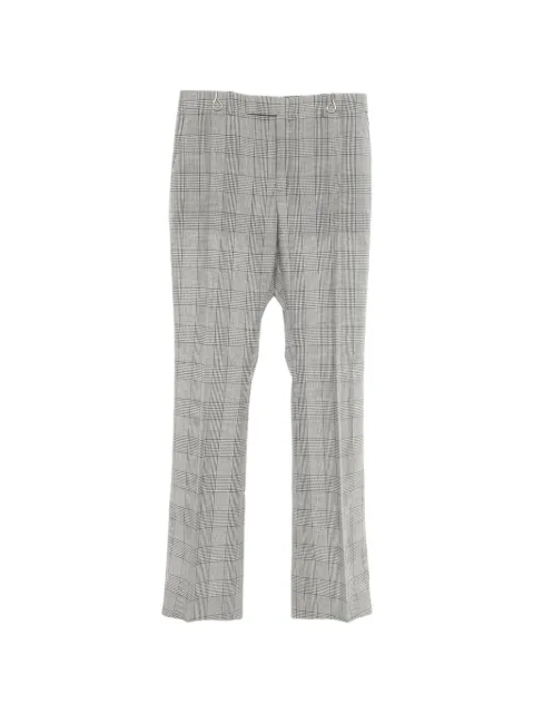 Celine Pre-Owned Glen checked flared trousers