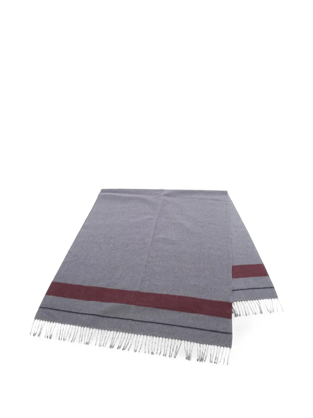 Hermès Pre-Owned 2010s Rocabar fringed shawl - Grau