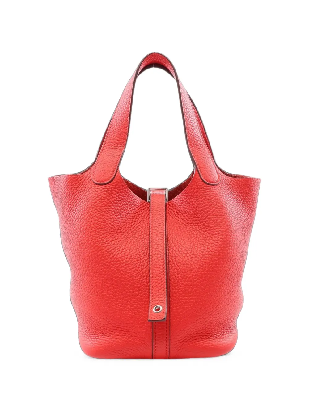 Hermès Pre-Owned 2019 PM Picotan Lock bucket bag - Rosso