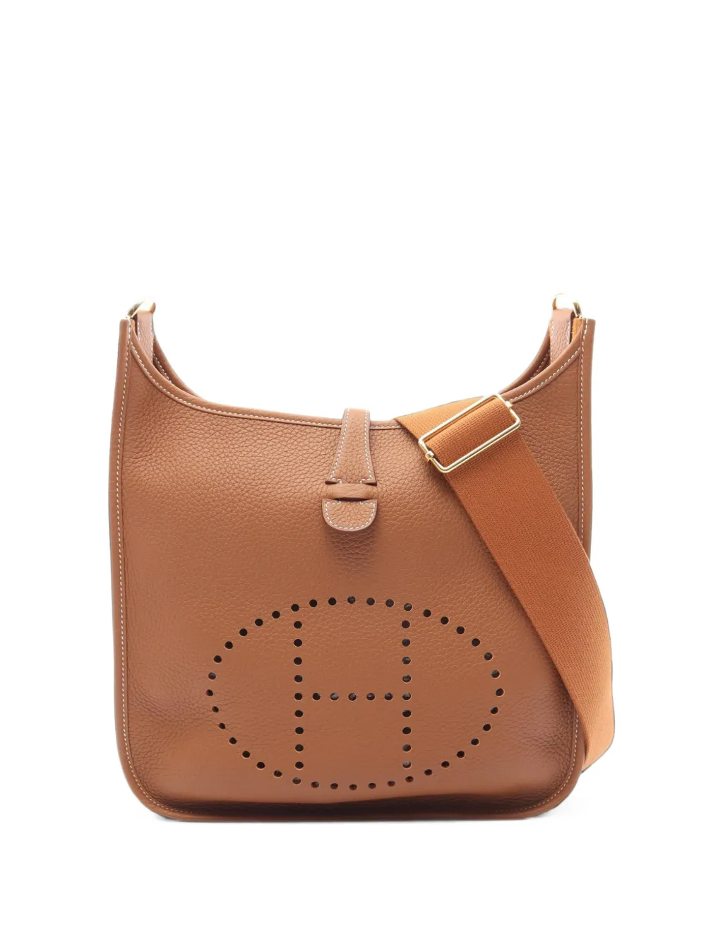 Hermès Pre-Owned Evelyne III PM leather shoulder bag - Marrone