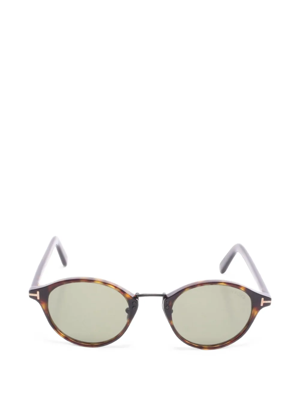 TOM FORD 2010s Asian Fit round-frame sunglasses - Marrone