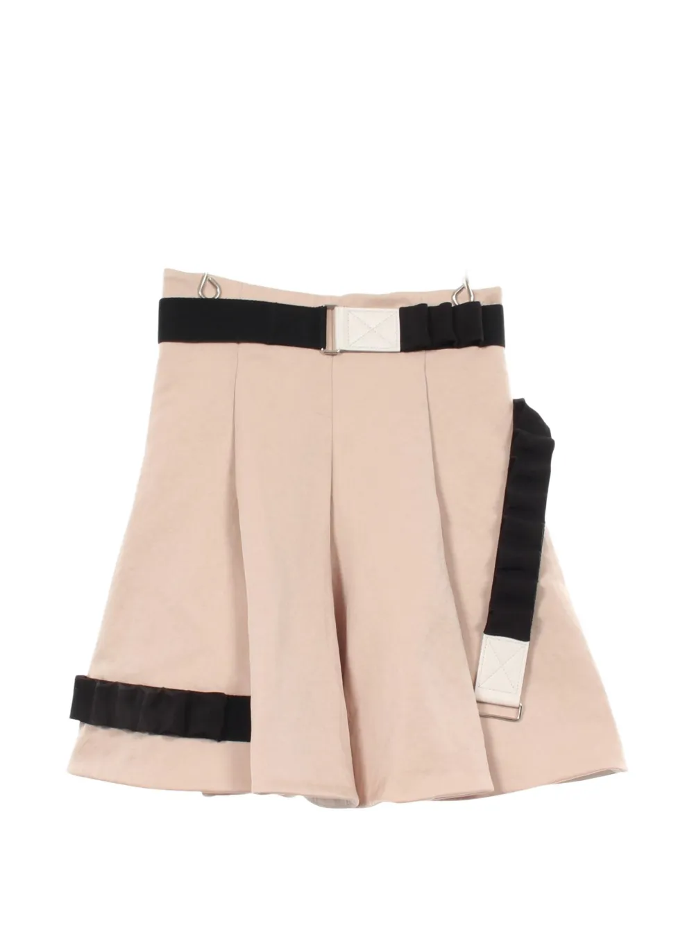 Louis Vuitton Pre-Owned 2010s mini belted flared skirt - Toni neutri