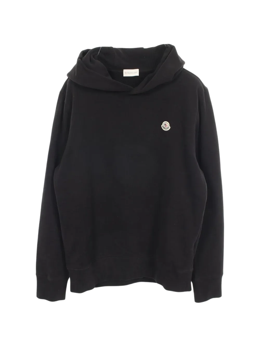 Pre-owned Moncler 2010s Logo-patch Hoodie In Black