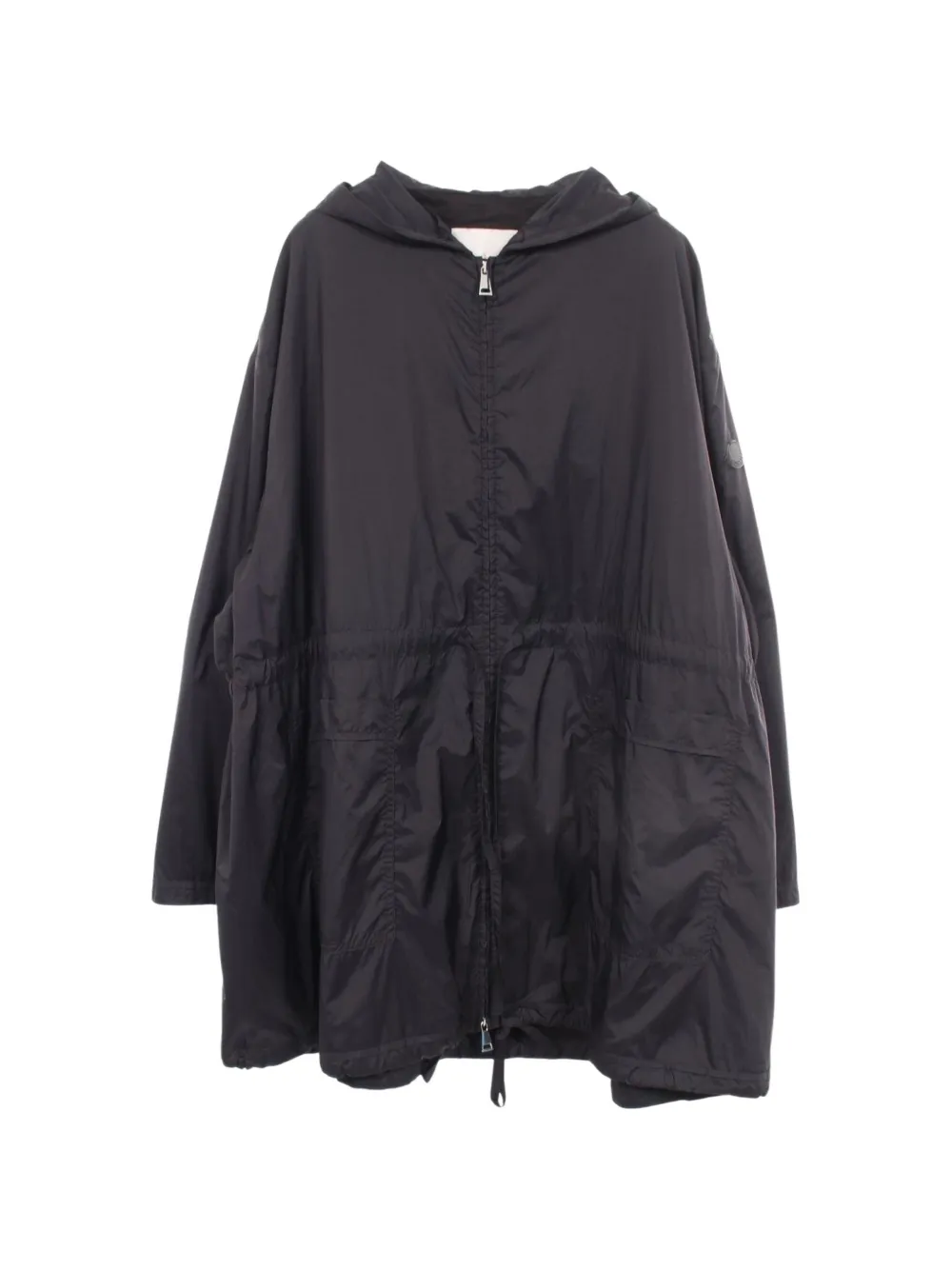 Moncler Vintage veste à capuche et lien de resserrage (années 2010) - Noir