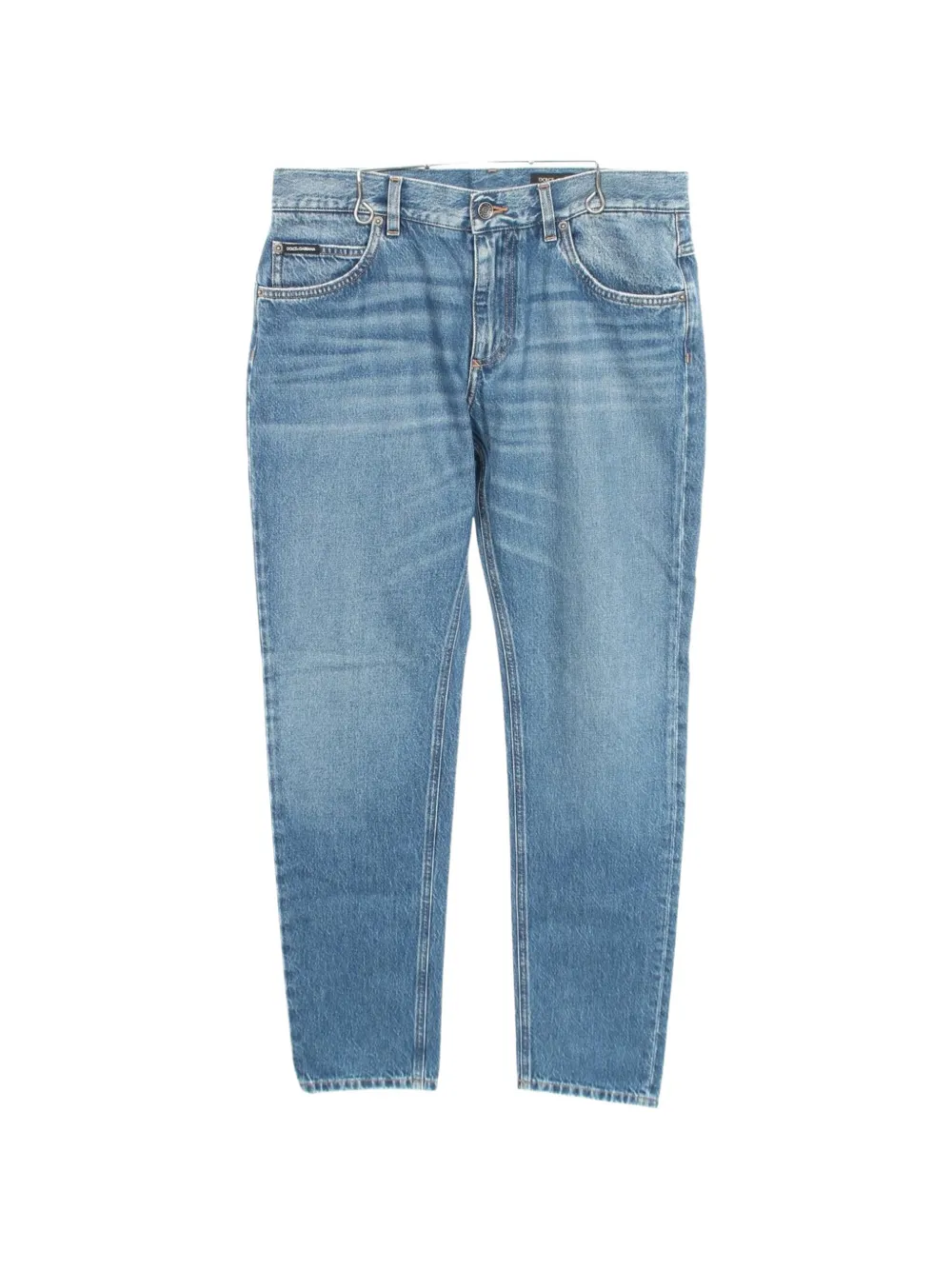 Dolce & Gabbana Pre-Owned 2010s logo-embroidered jeans - Blu