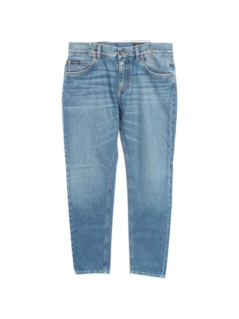 Dolce & Gabbana Pre-Owned 2010s logo-embroidered jeans