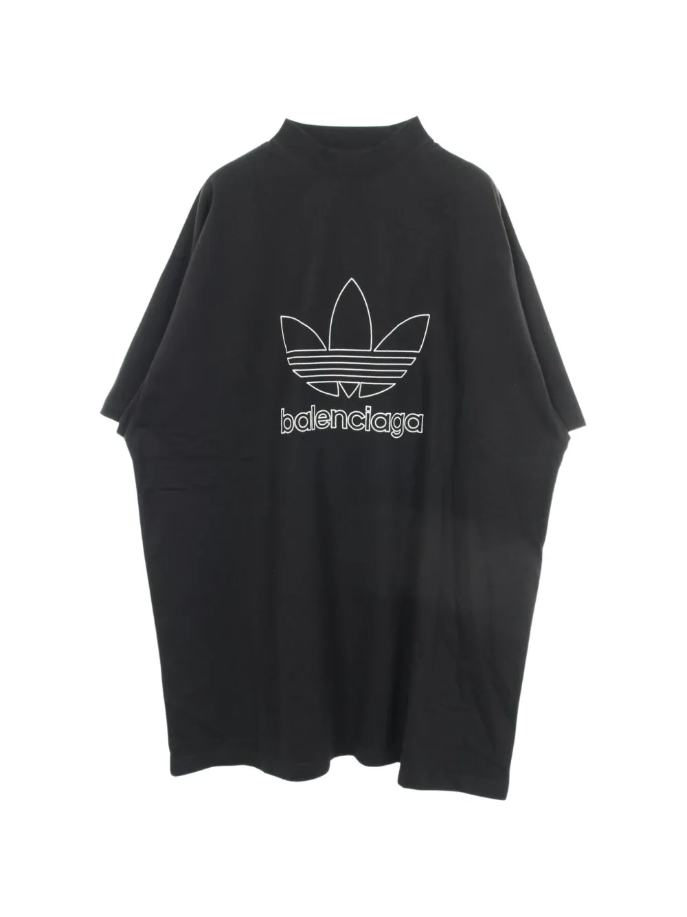 Balenciaga Pre-Owned x adidas 2020 logo-embroidered oversized t-shirt - Schwarz